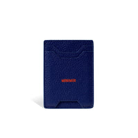 Electric Blue Miles Card Holder in Genuine Italian Leather