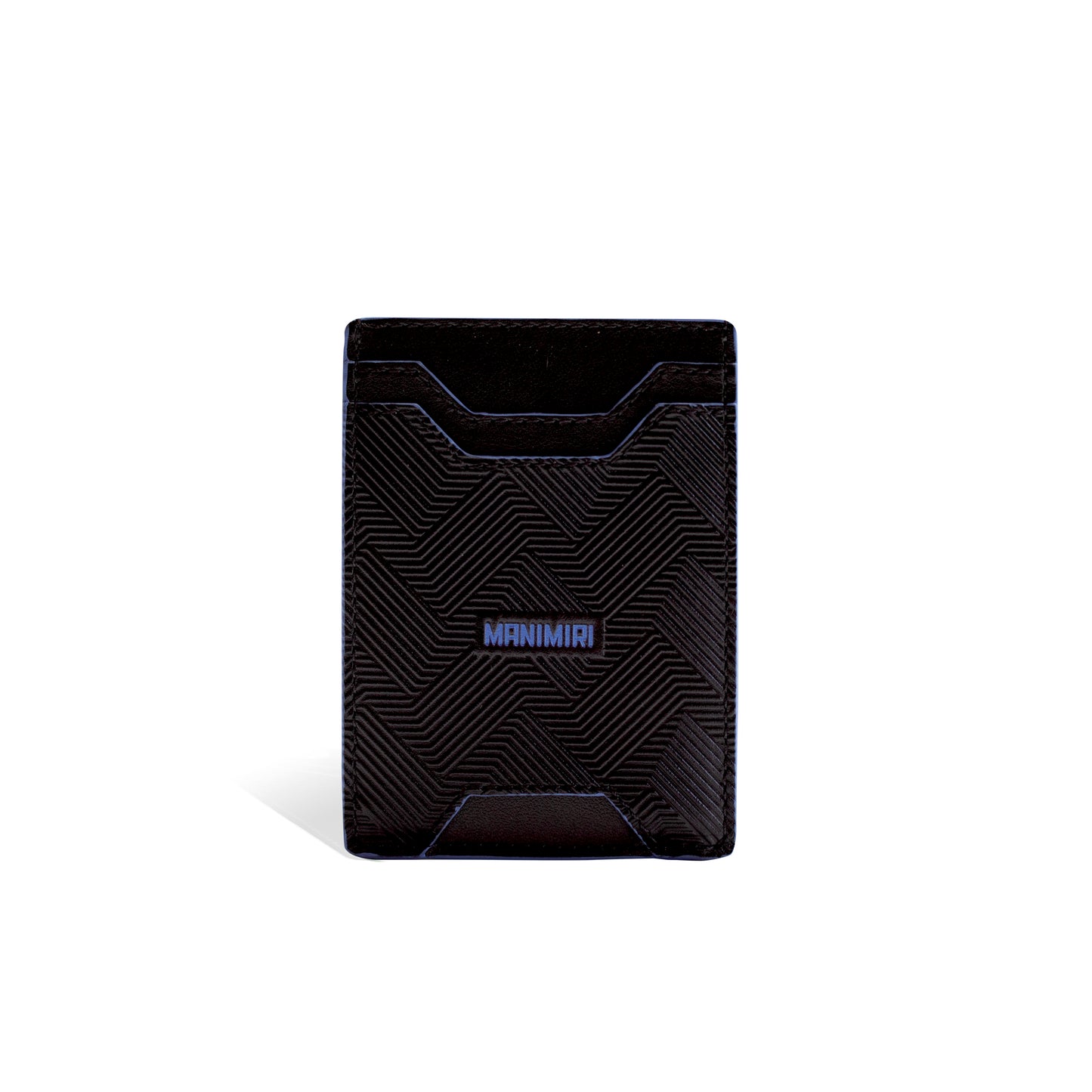 Black Miles Card Holder in Genuine Italian Leather