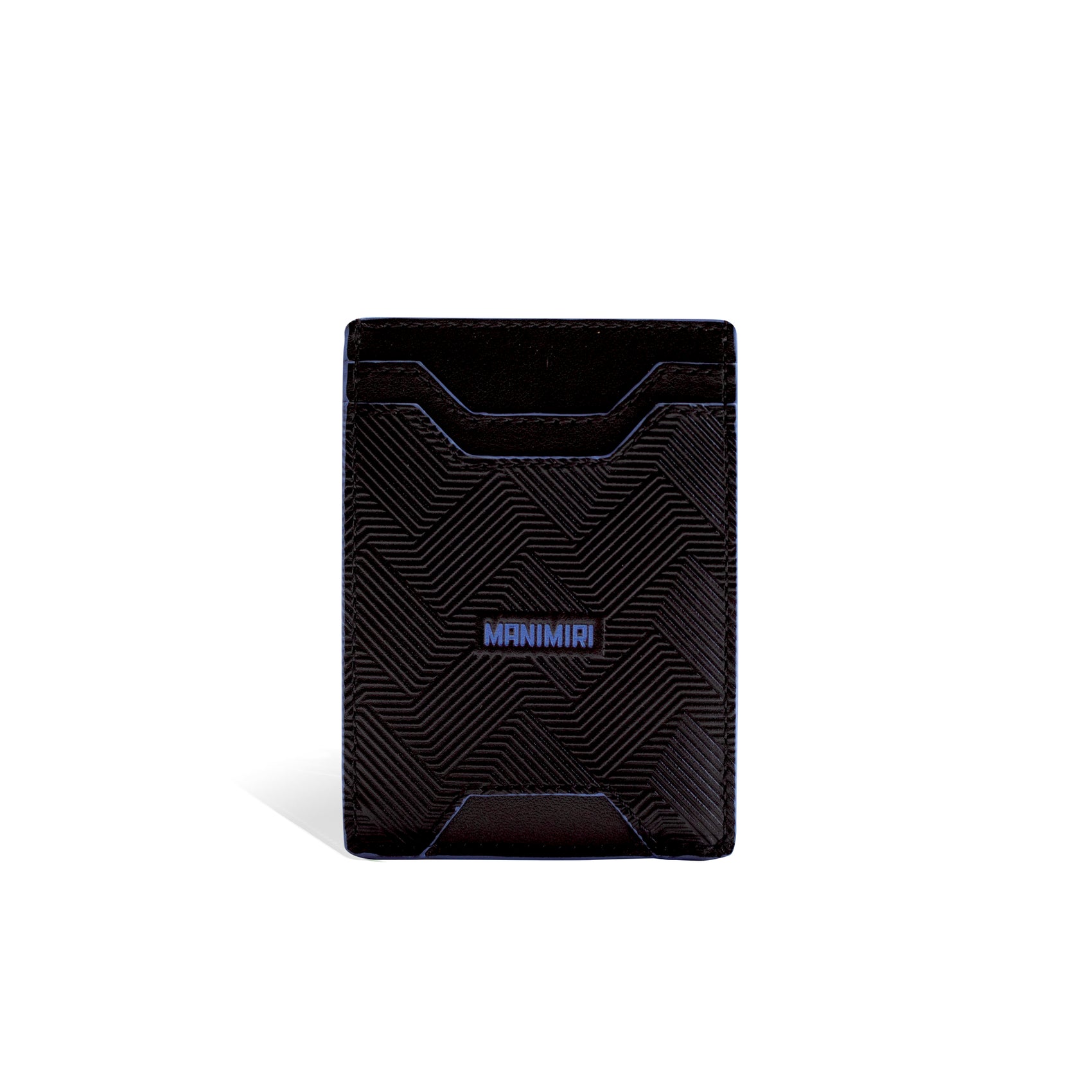 Black Miles Card Holder in Genuine Italian Leather