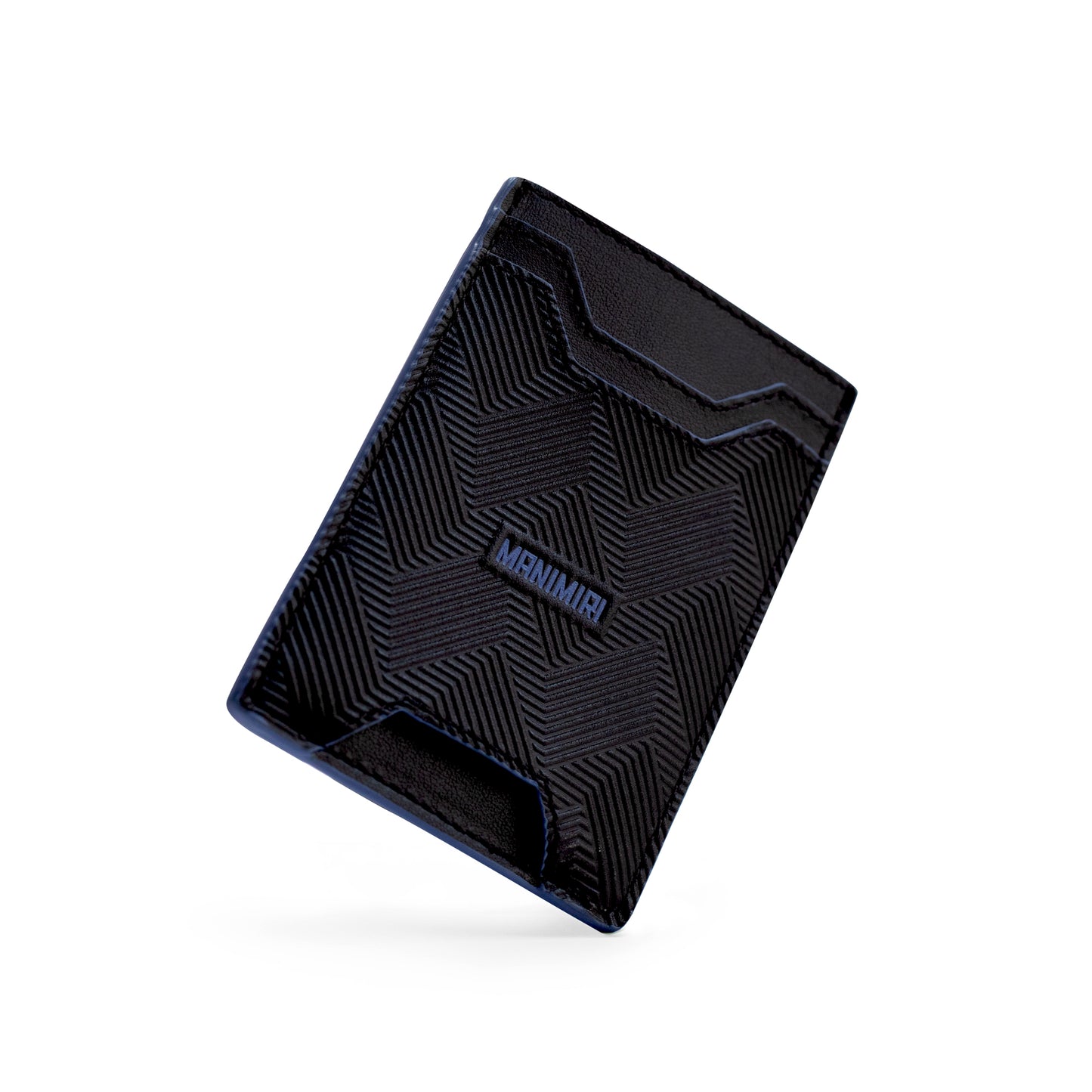 Black Miles Card Holder in Genuine Italian Leather