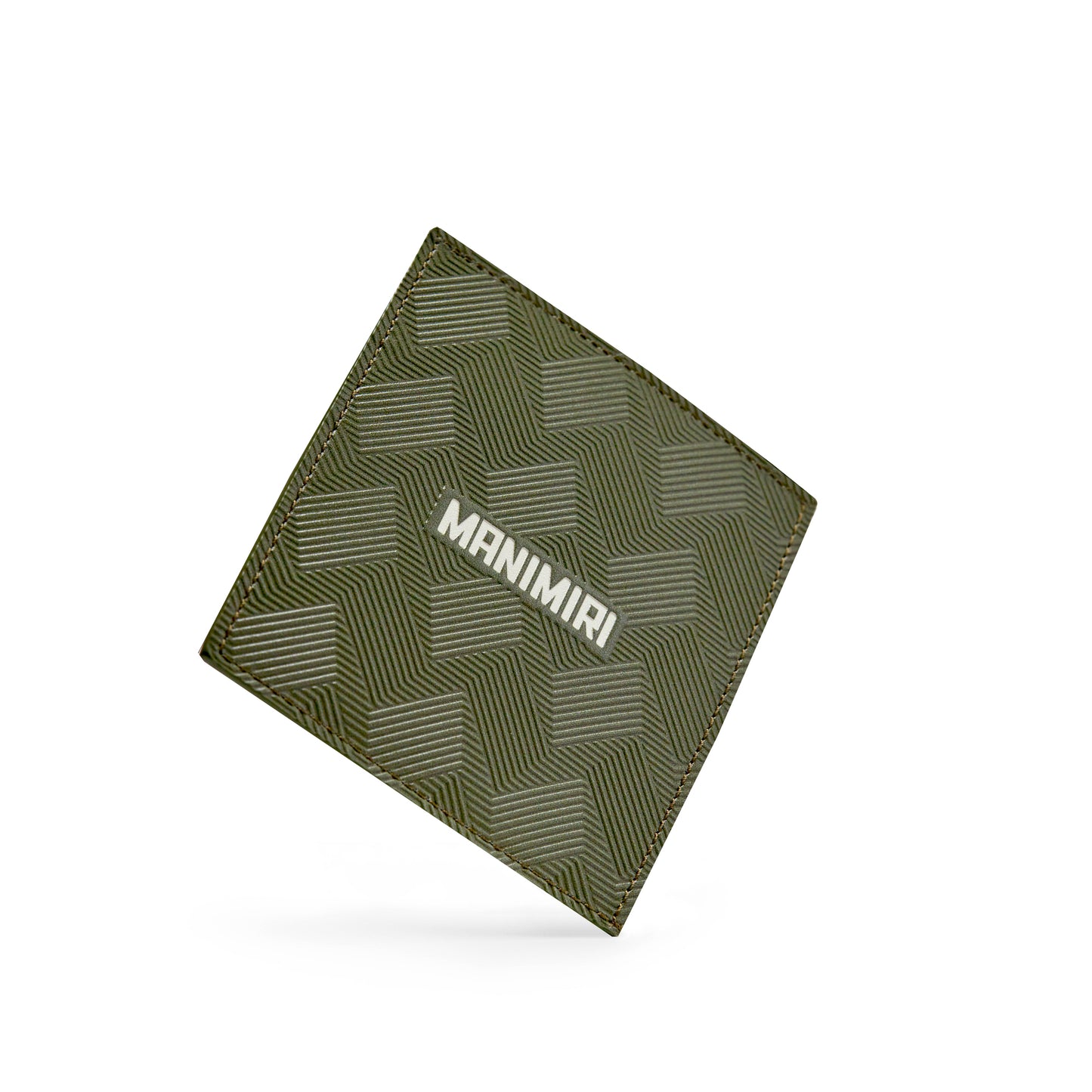 Olive Green Sail Card Holder in Genuine Italian Leather