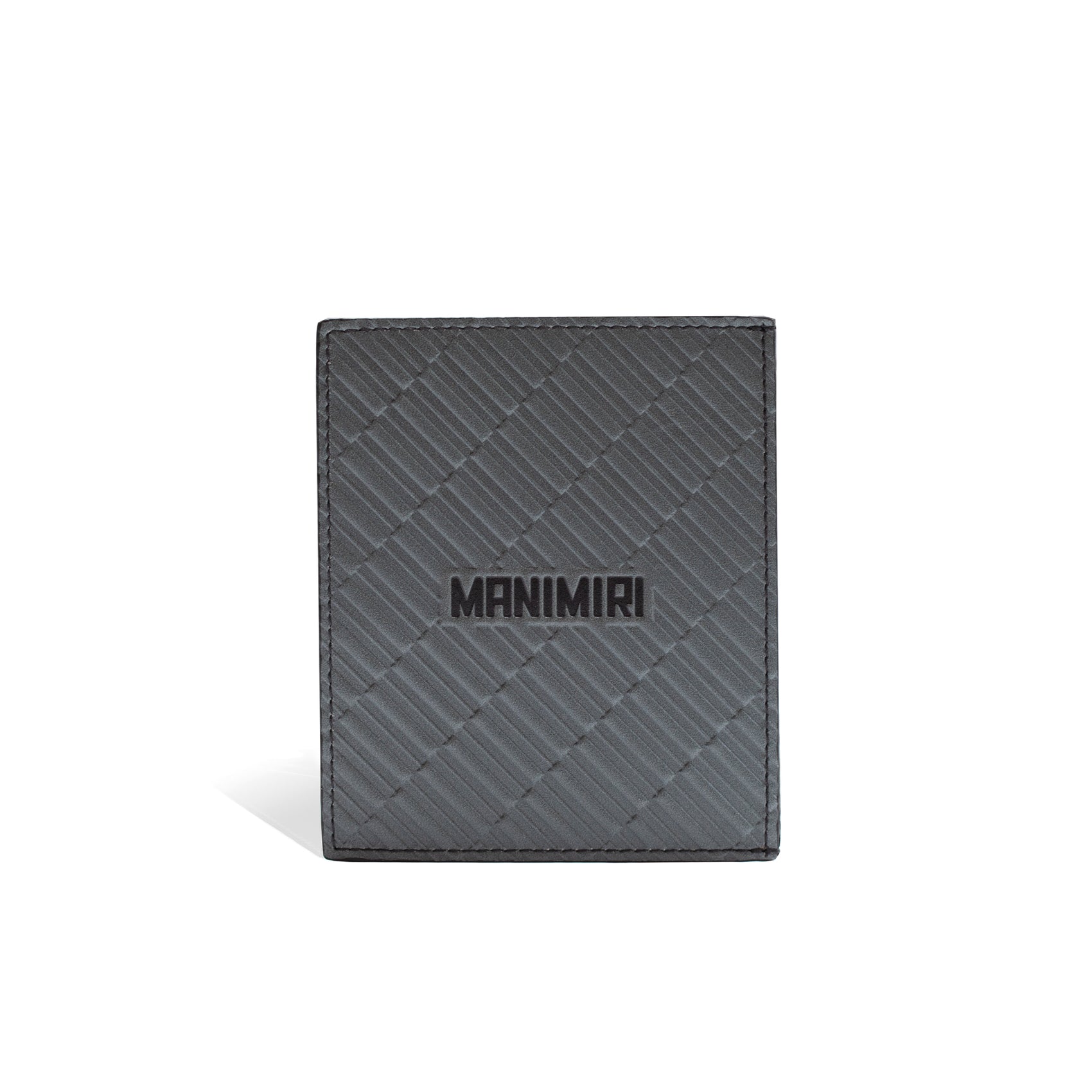 Smoke Gray Sail Card Holder in Genuine Italian Leather