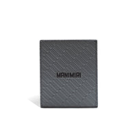 Smoke Gray Sail Card Holder in Genuine Italian Leather