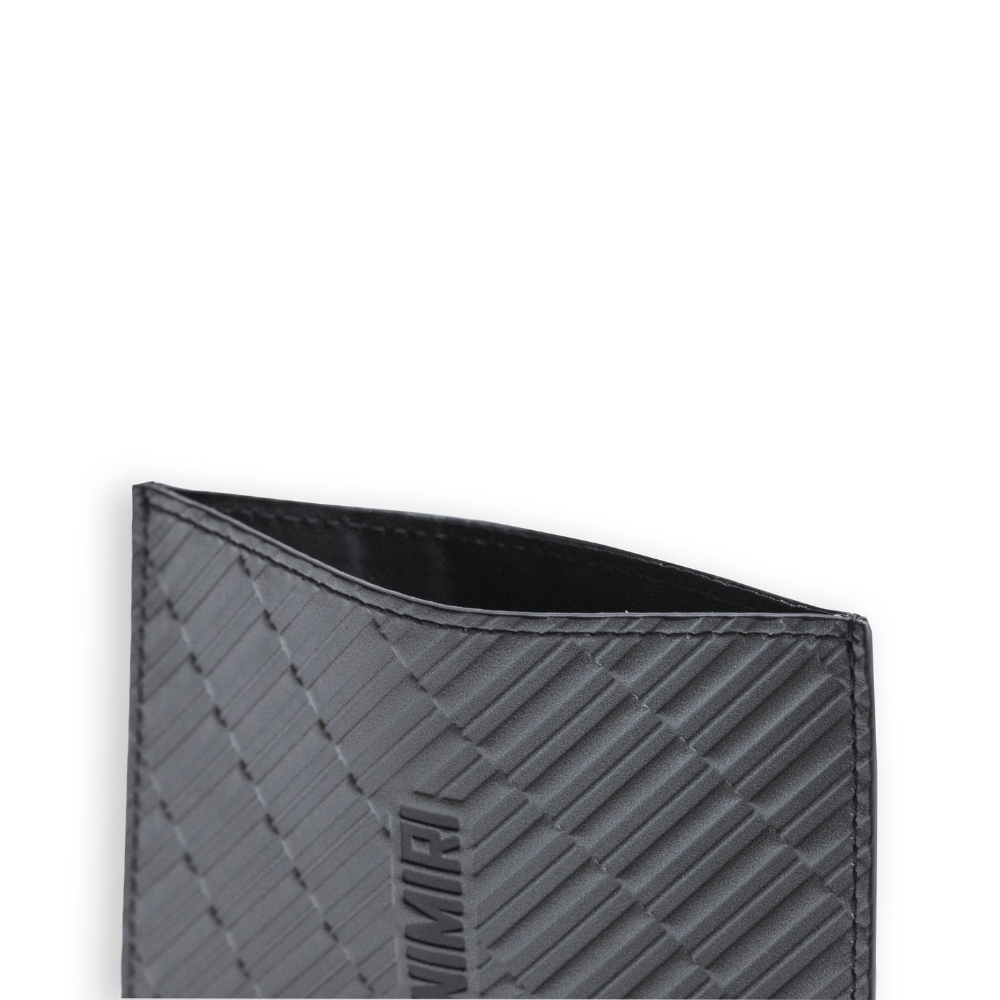 Smoke Gray Sail Card Holder in Genuine Italian Leather