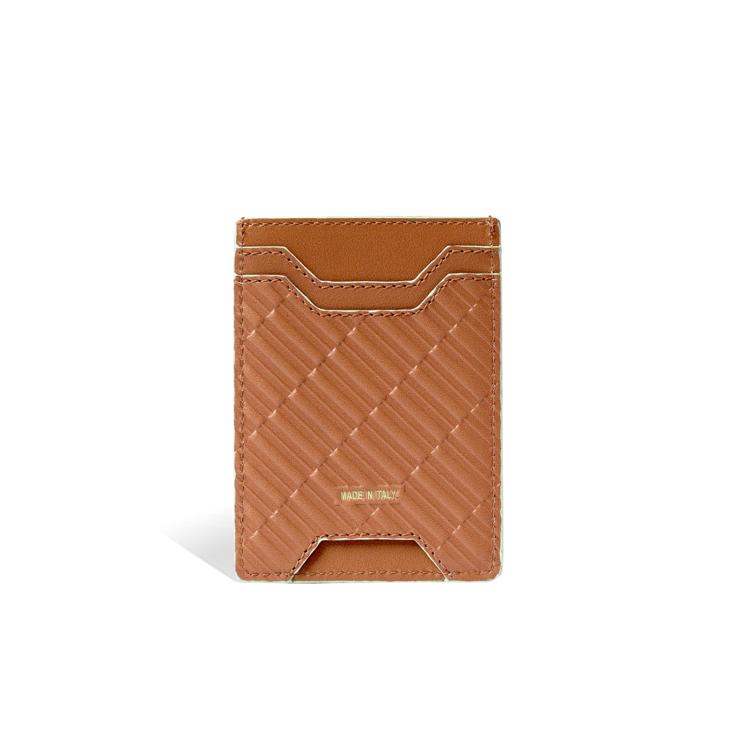 Mocha Mousse Miles Card Holder in Genuine Italian Leather