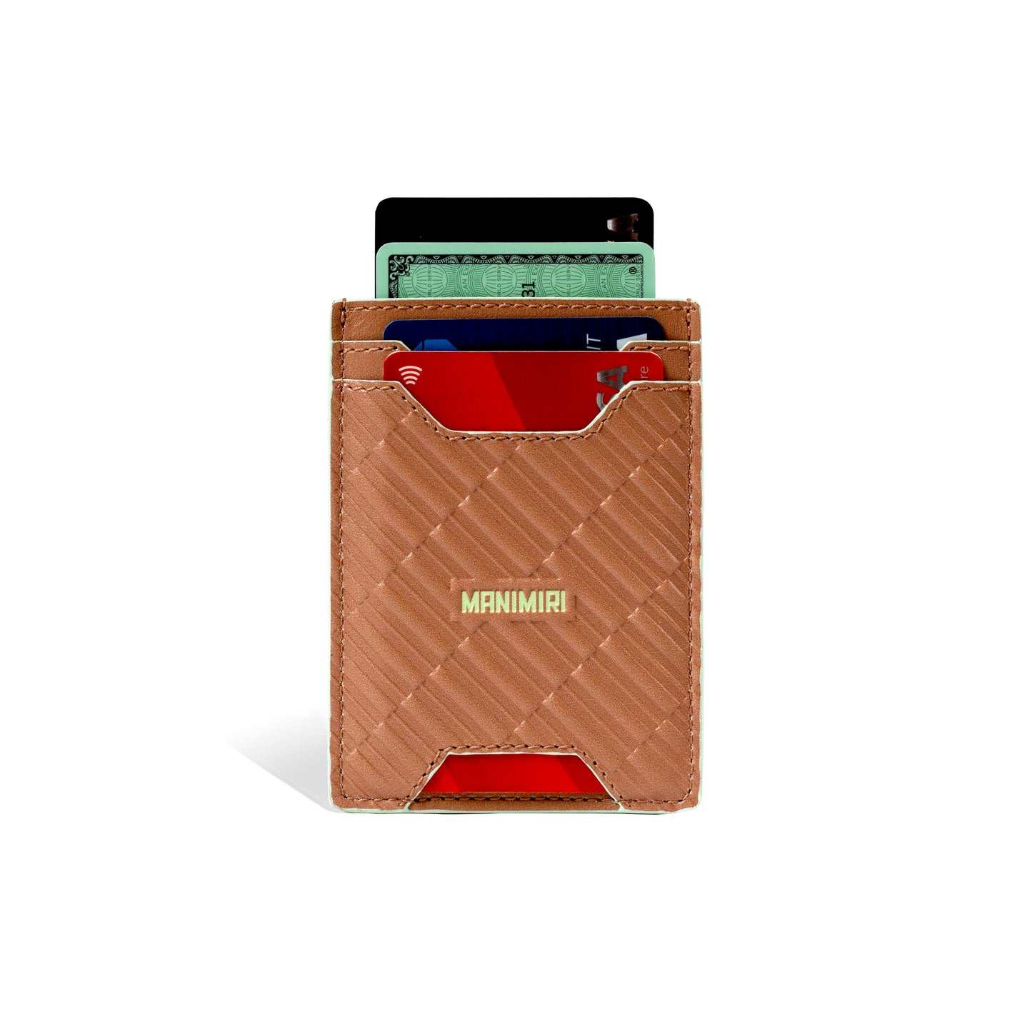 Mocha Mousse Miles Card Holder in Genuine Italian Leather