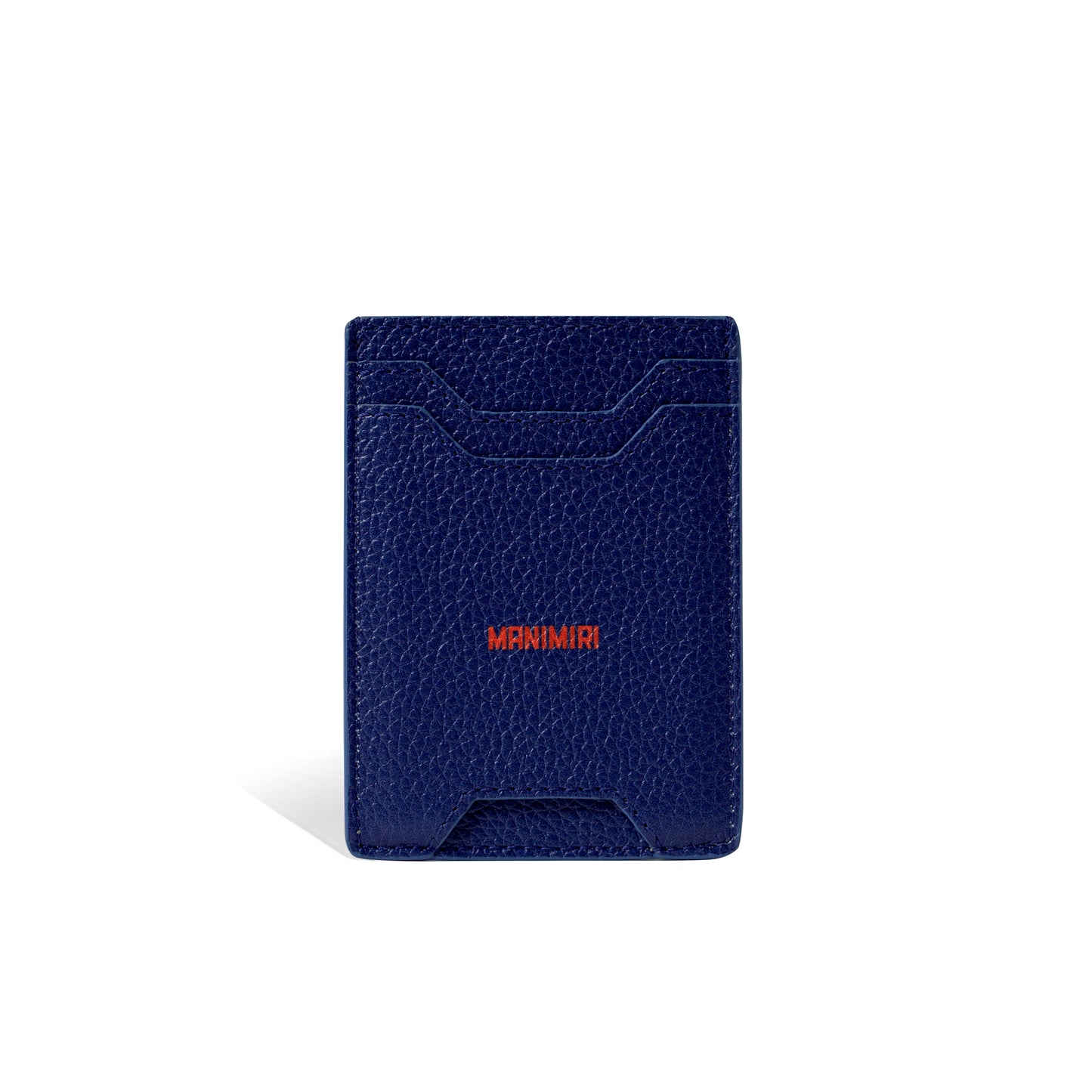 Electric Blue Miles Card Holder in Genuine Italian Leather