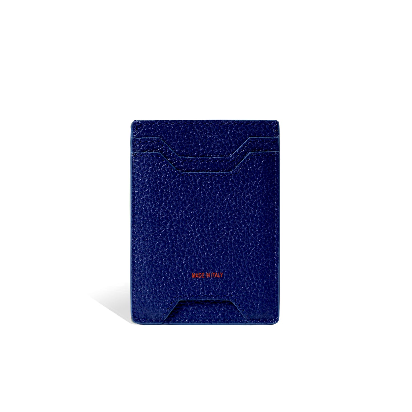 Electric Blue Miles Card Holder in Genuine Italian Leather