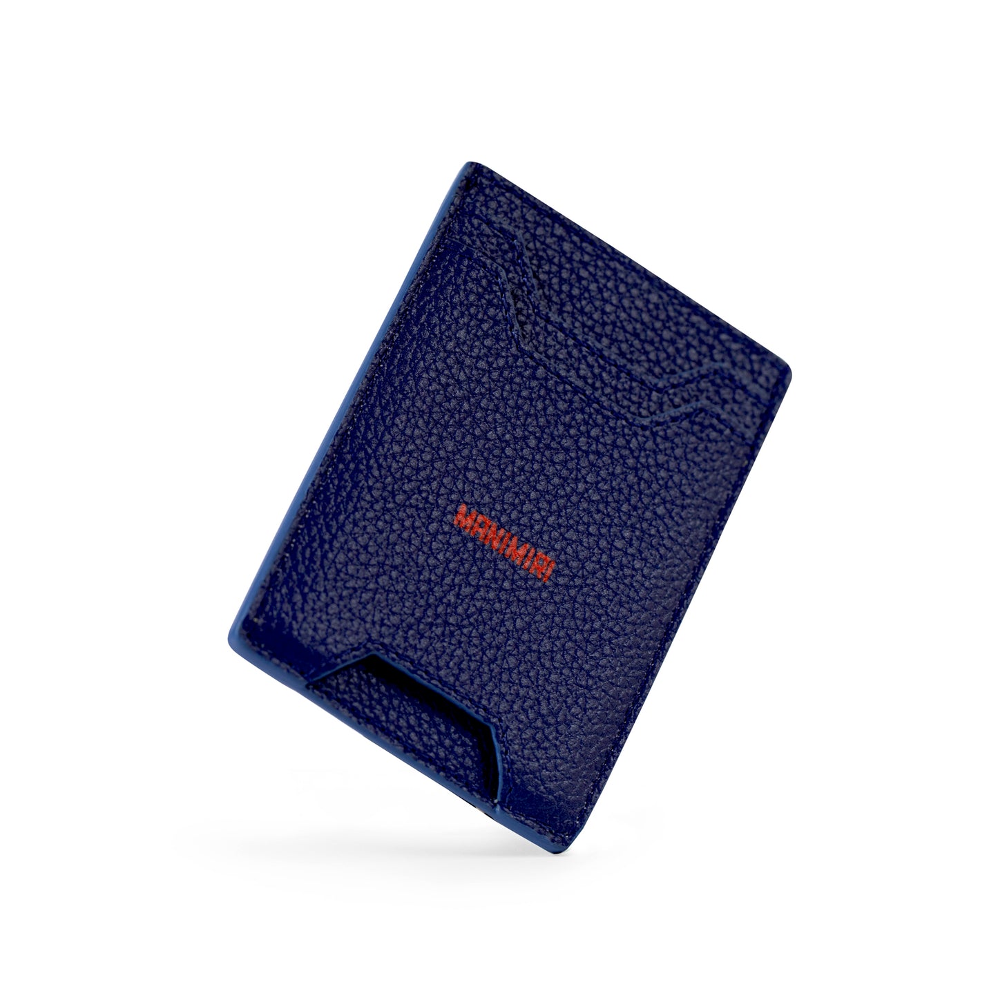 Electric Blue Miles Card Holder in Genuine Italian Leather