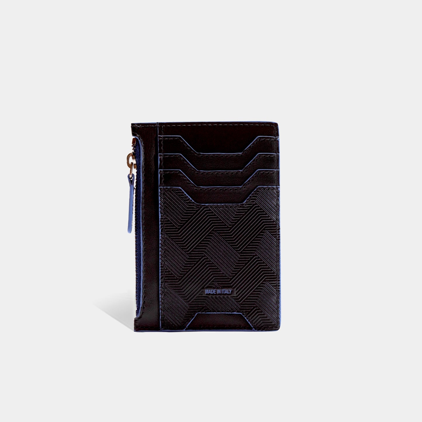 Atlas Card Holder - Jet Black Leather