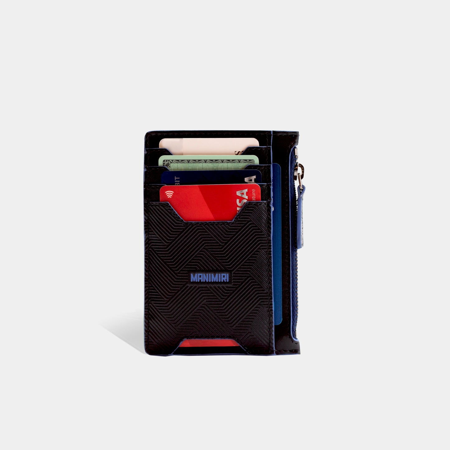 Atlas Card Holder - Jet Black Leather