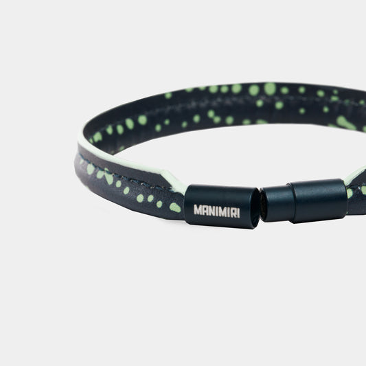 Eos Bracelet - Beetle Blue Leather