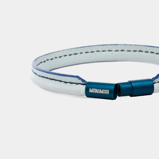 Eos Bracelet - Ice Blue Leather