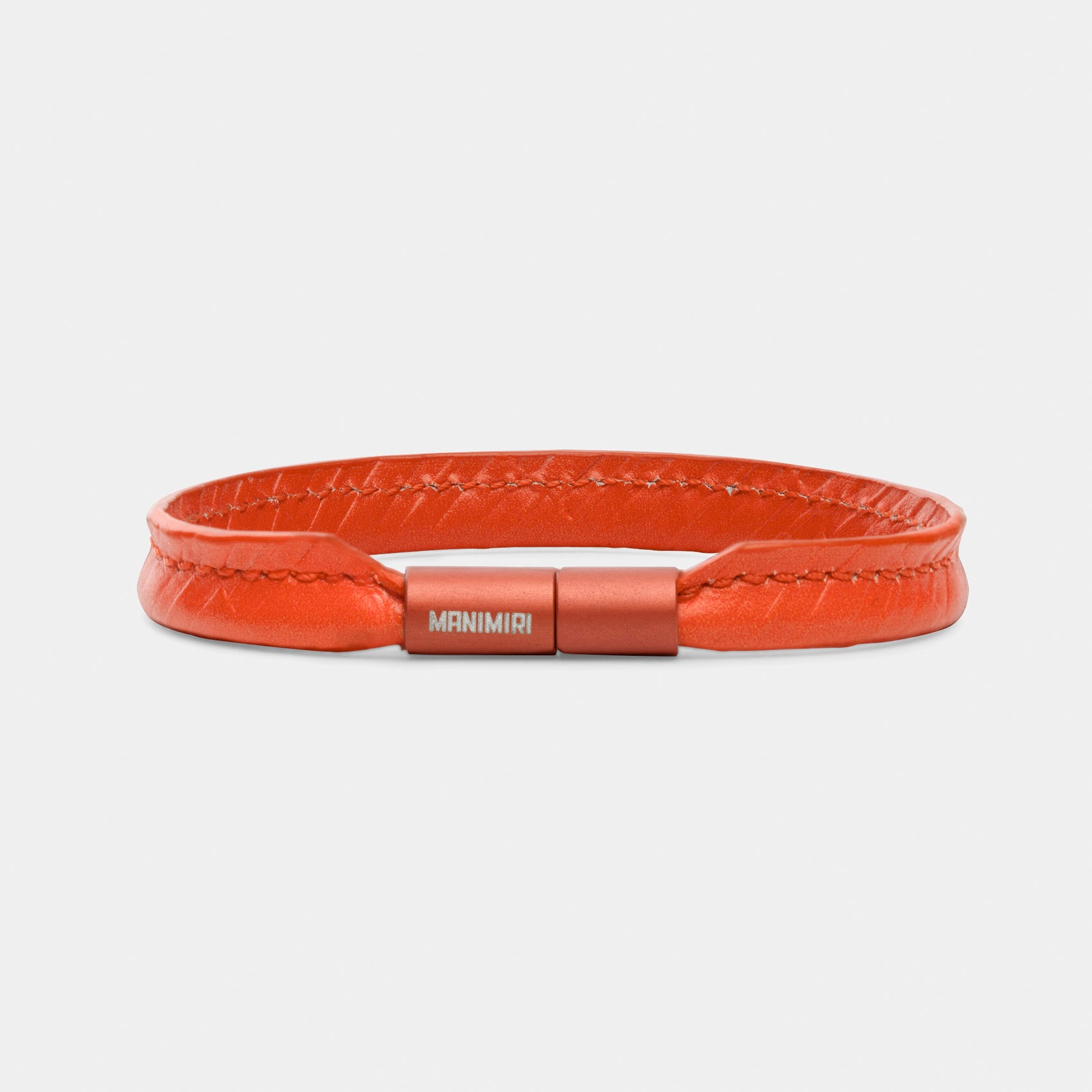 Eos Bracelet - Warm Red Leather