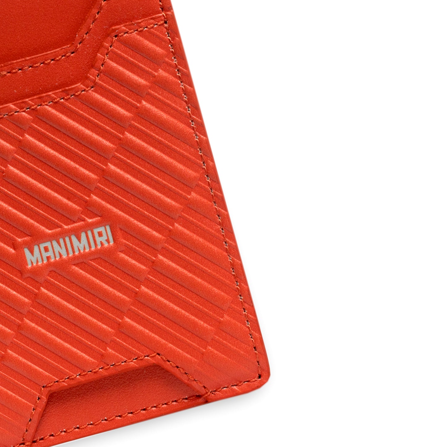 MANIMIRI Genuine Italian Leather Card Holders in Orange