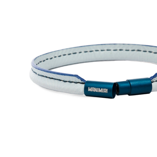 MANIMIRI Spring Light Blue leather bracelets