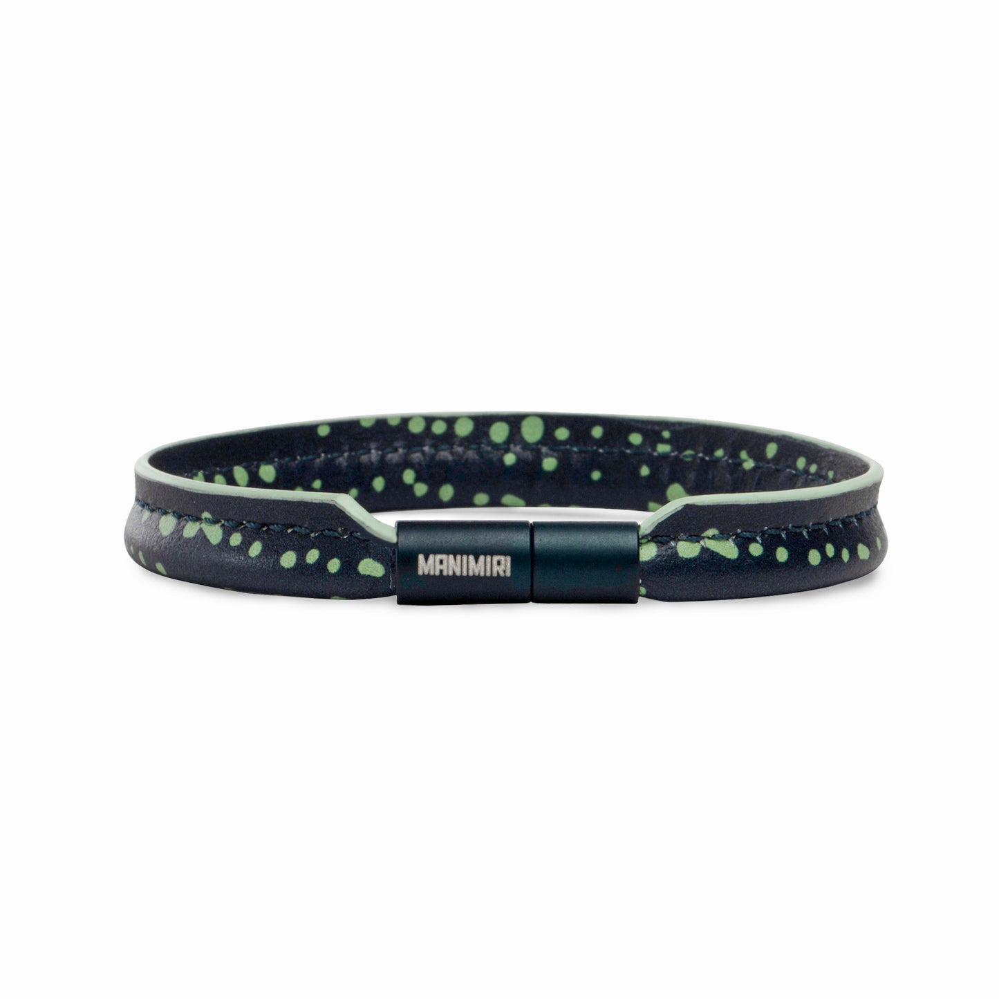 MANIMIRI Spring Navy Blue leather bracelets