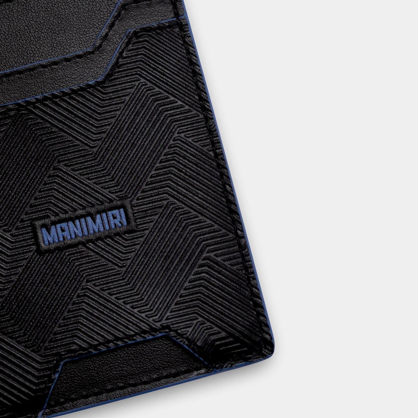 Miles Card Holder - Jet Black Leather