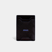 Miles Card Holder - Jet Black Leather