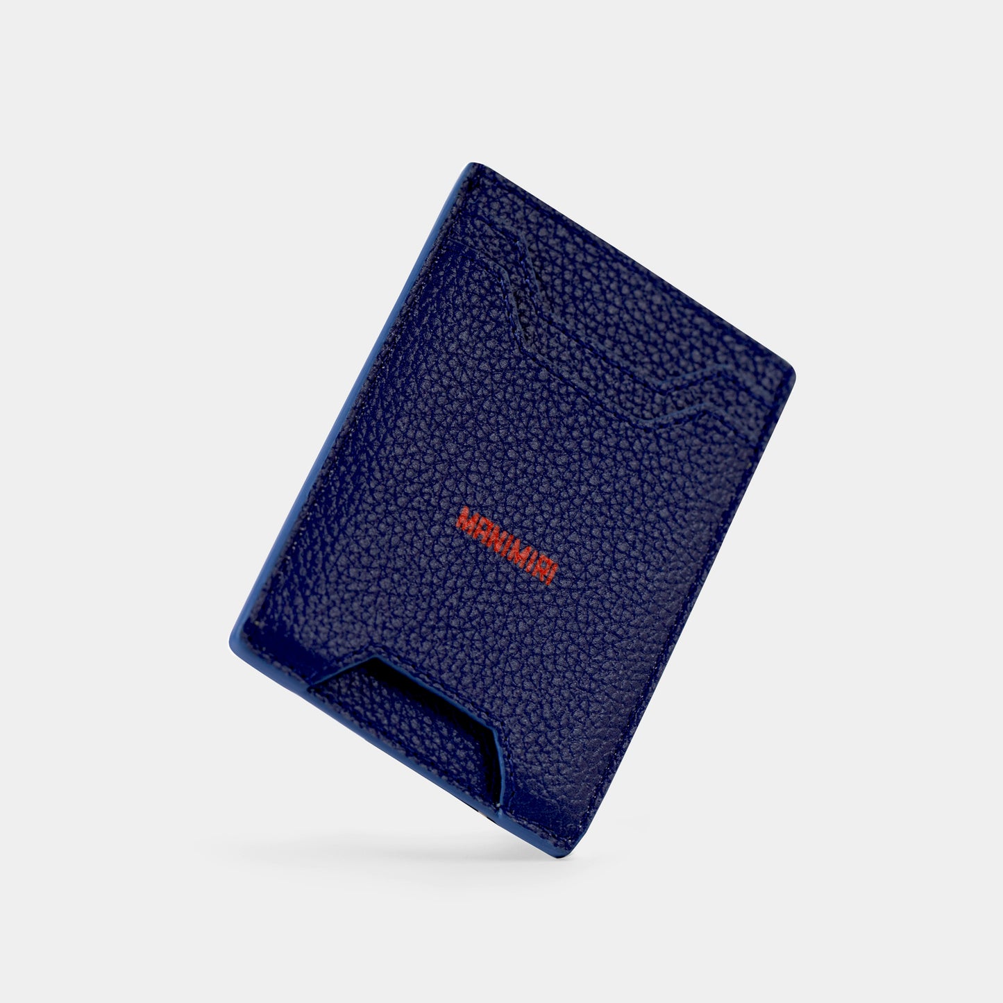 Miles Card Holder - Electric Blue Leather