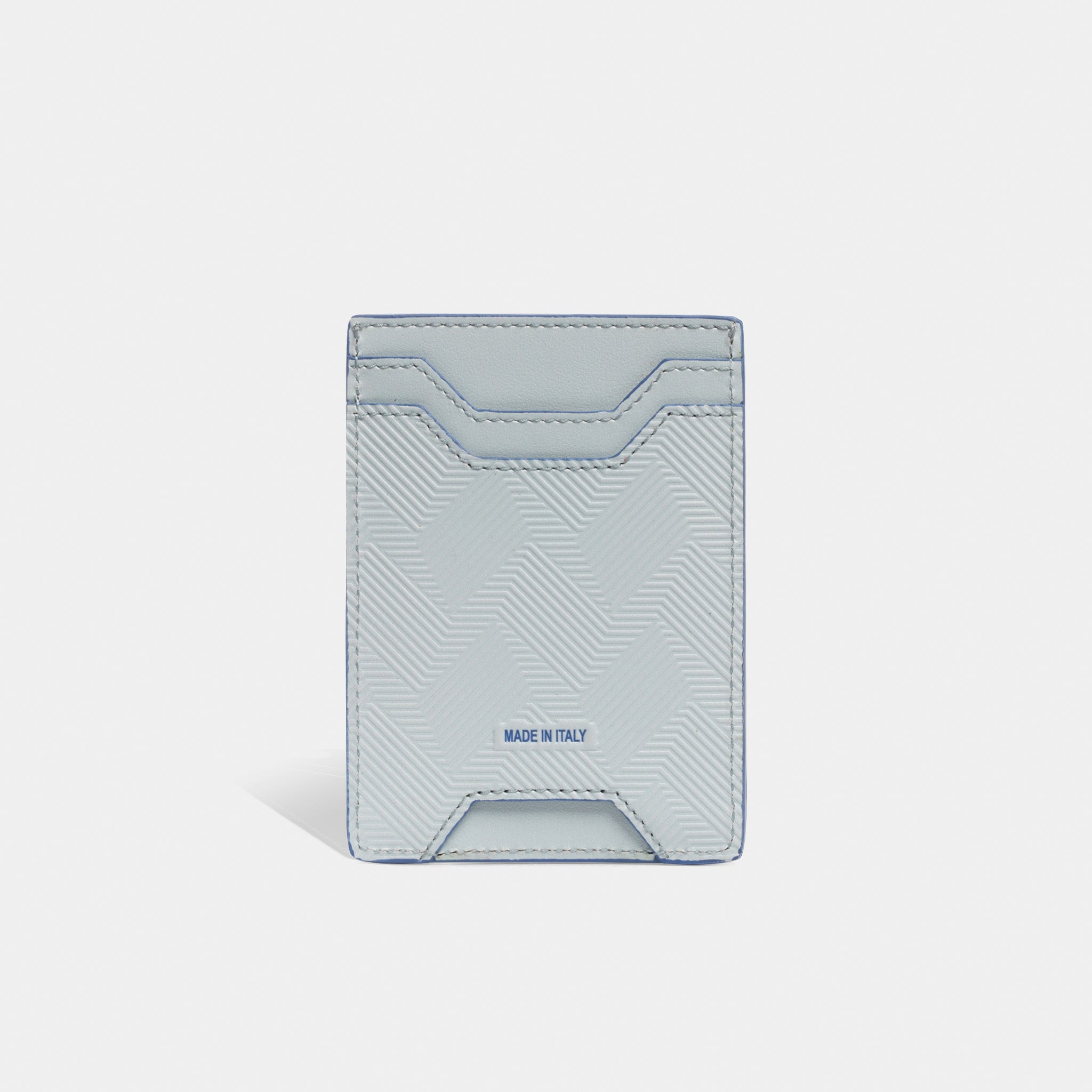 Miles Card Holder - Ice Blue Leather – MANIMIRI
