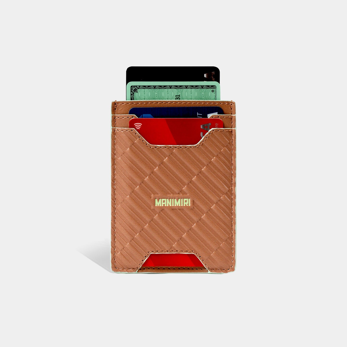 Miles Card Holder - Mocha Mousse Leather