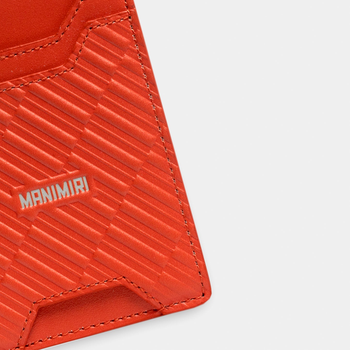 Miles Card Holder - Warm Red Leather