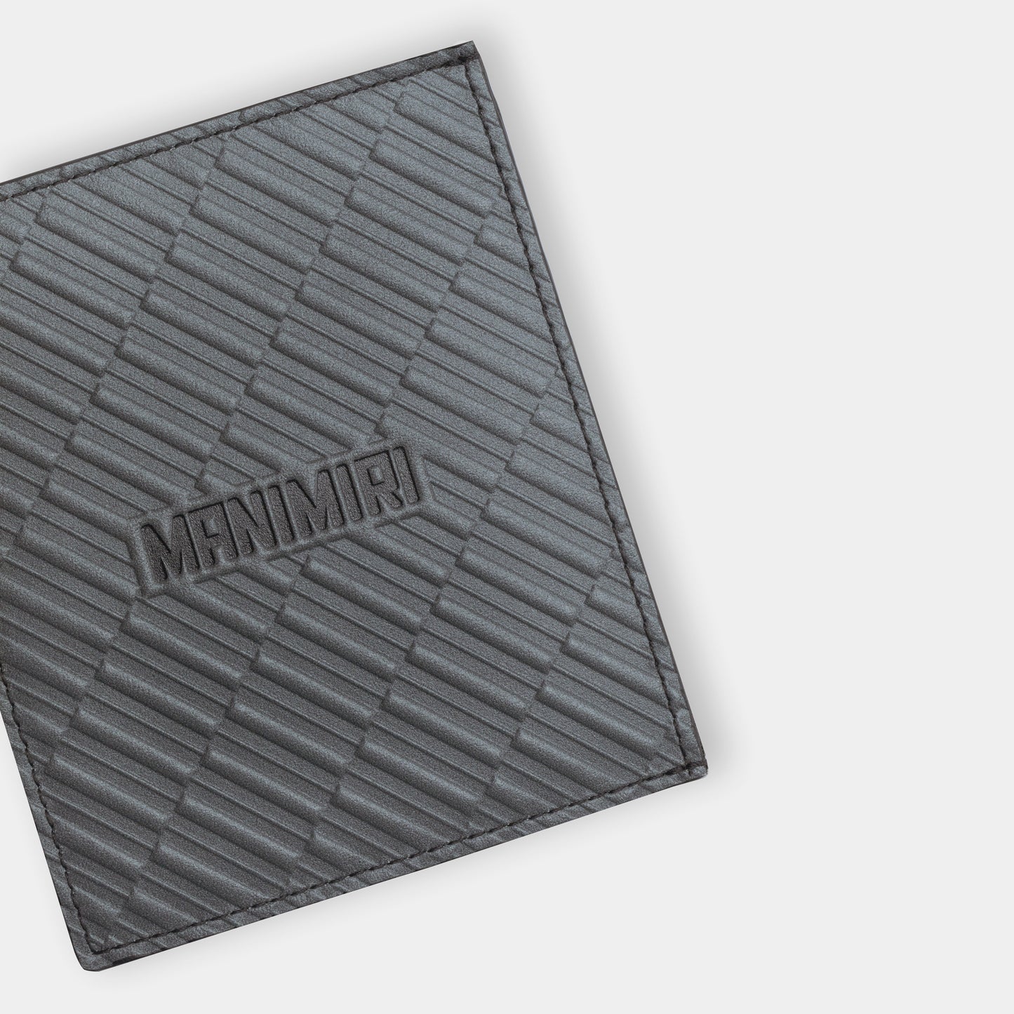 Sail Card Holder - Smoke Gray Leather