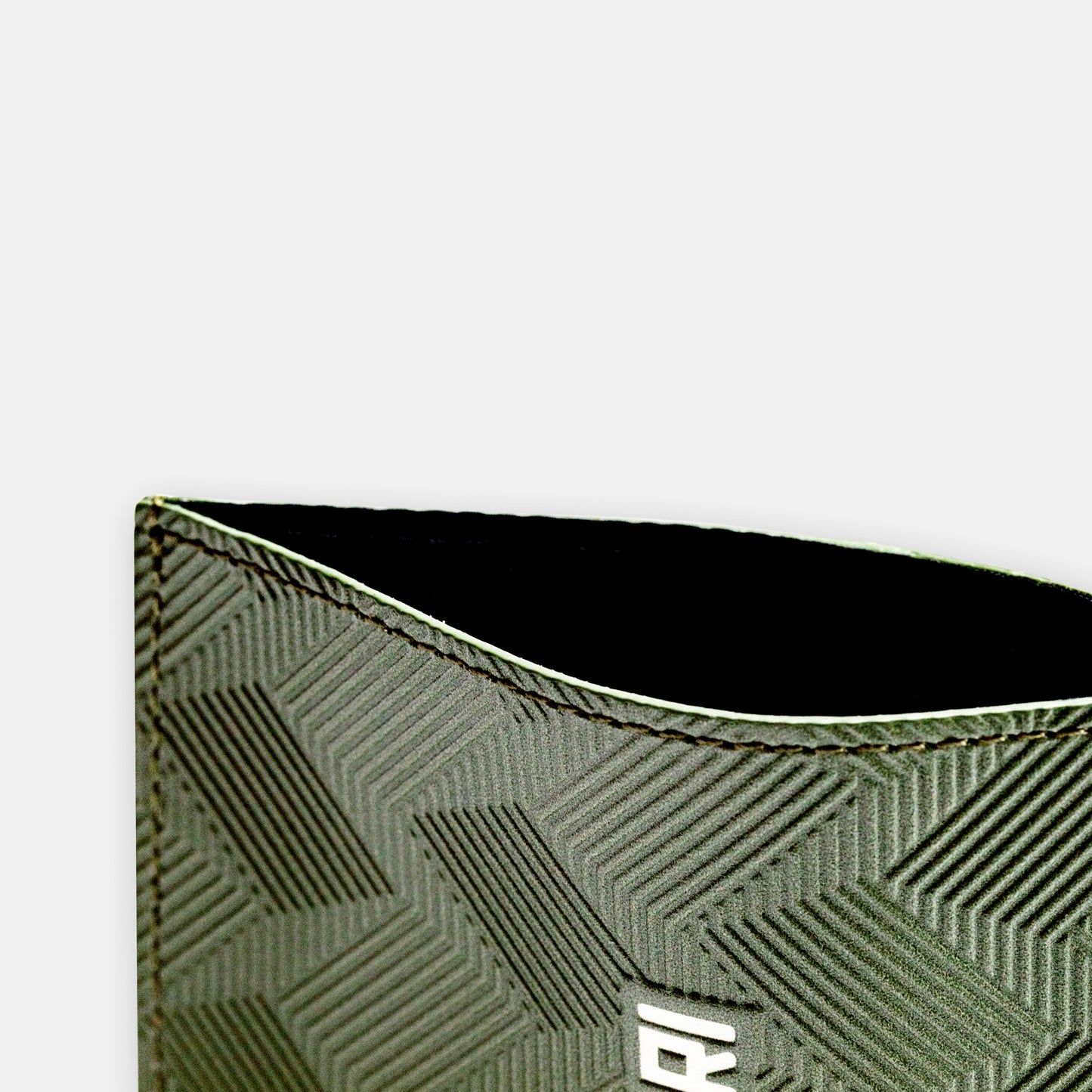 Sail Card Holder - Olive Green Leather