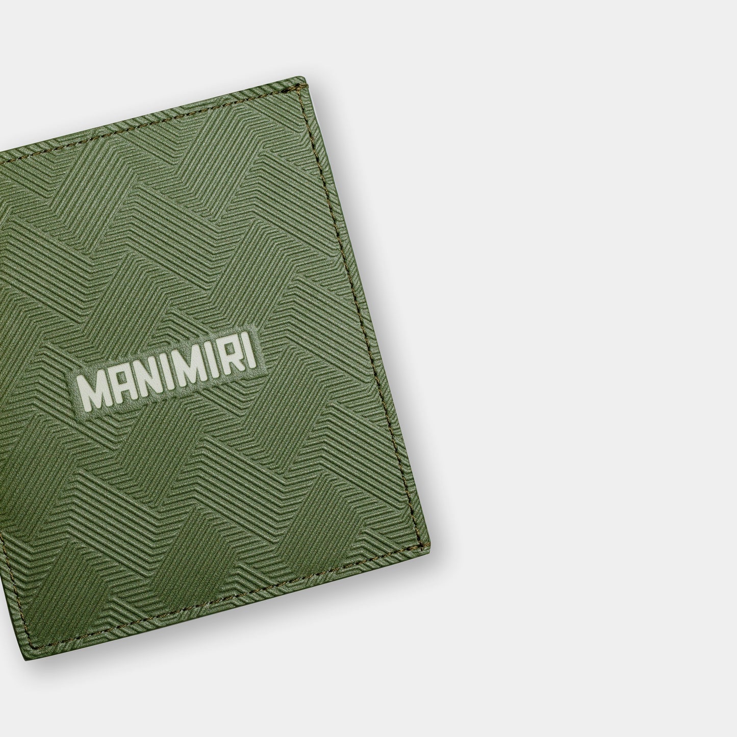 Sail Card Holder - Olive Green Leather