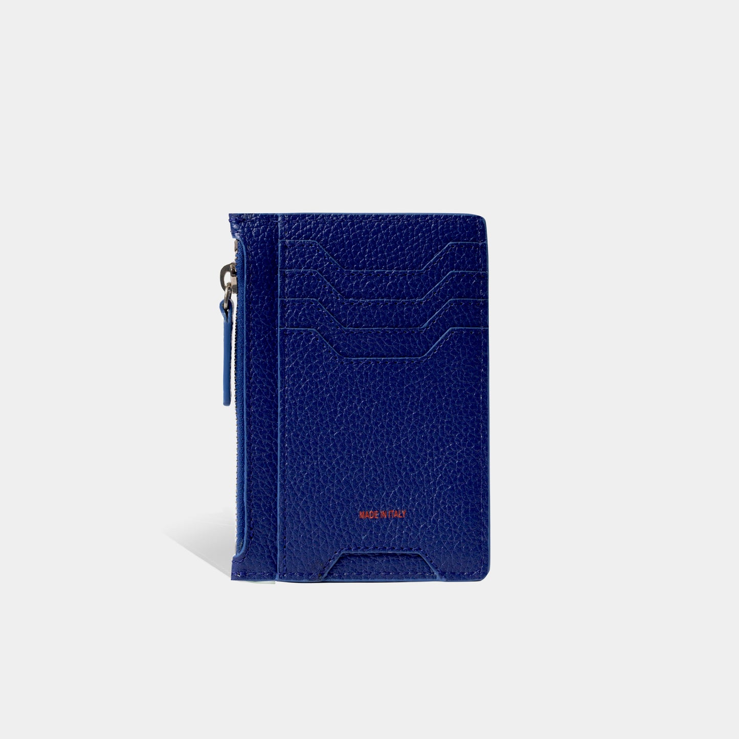 Atlas Card Holder - Electric Blue Leather