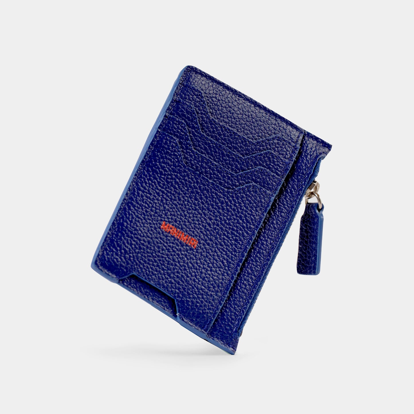 Atlas Card Holder - Electric Blue Leather
