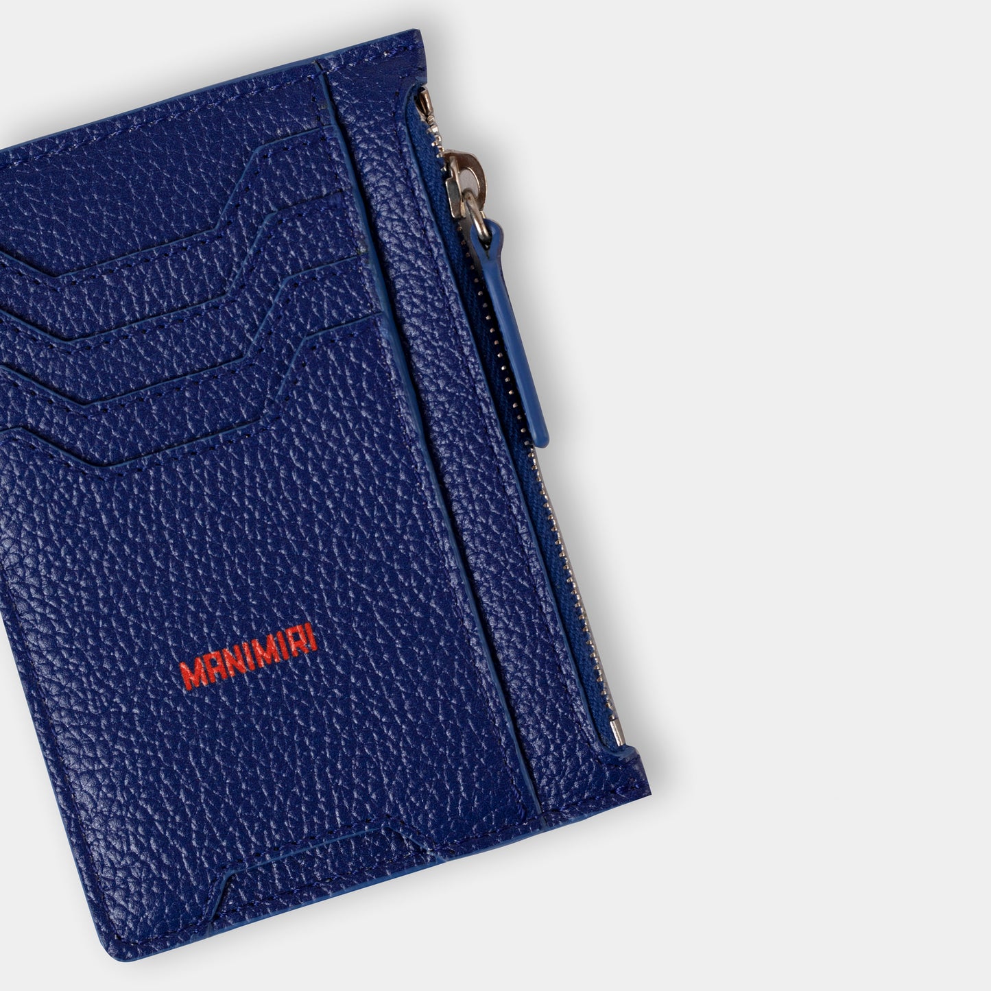 Atlas Card Holder - Electric Blue Leather